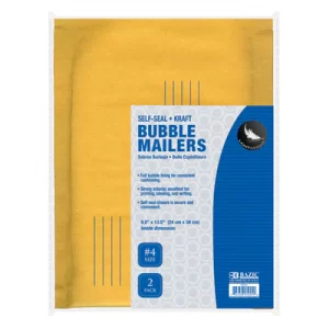 Self-Seal Bubble Mailers (#4) 9.5" X 13.5" (2/Pack)