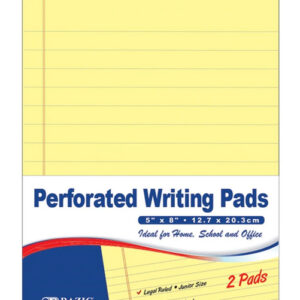 Writing Pads, 2 Pads-Canary-, 5" X 8"