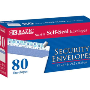 #6 3/4 Self-Seal Security Envelope (80/Pack)