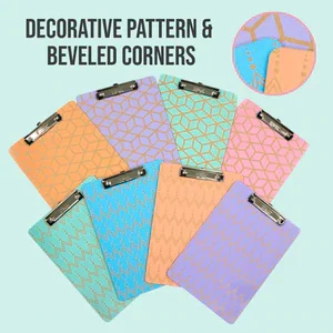 Hardboard Clipboard Standard Size Retro w/ Low Profile Clip 12.5" x 9" - Image 4