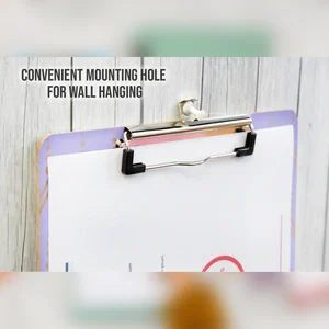 Hardboard Clipboard Standard Size Retro w/ Low Profile Clip 12.5" x 9" - Image 2