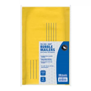 Self-Seal Bubble Mailers (#000) 4" X 7.25" (5/Pack)