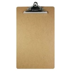 Legal Size Clipboard w/ Sturdy Spring Clip - Hardboard