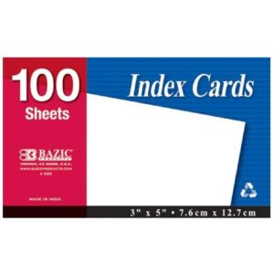 Index Cards, White Unruled #520 - Image 1
