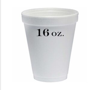 Dart 16 oz. White Foam Cup - 500/Case - Image 1
