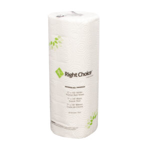 Right Choice™ White paper Kitchen Towel 2 Ply 85-Sheet, 11" x 7.8"- 30/Case - Image 1