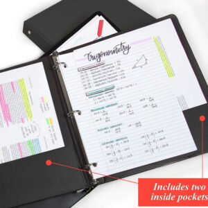 Binder 1.5" Black 3-Ring w/ 2-Pockets - Image 2