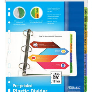 Dividers w/ 12-Preprinted Jan-Dec Tabs - Image 1