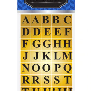 Gold Foil Alphabet Labels - Image 1