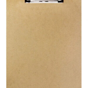 Hardboard Clipboard Standard Letter Size w/ Low Profile Clip