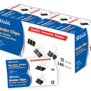 Medium 1 -1/4 (32mm) Black Binder Clips