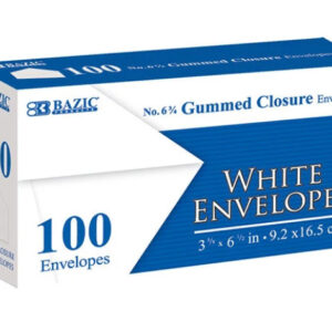 (#6) 3/4 Gummed Closure White Business Envelopes - Image 1