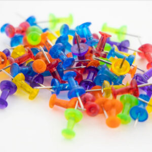 Push Pins - Assorted Transparent Colors - Image 2