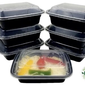 Meal Prep -12oz Microwavable Rectangular Food Containers & Lids - Image 2