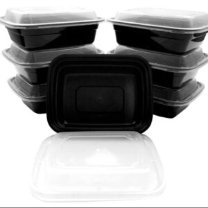 Meal Prep -12oz Microwavable Rectangular Food Containers & Lids - Image 5