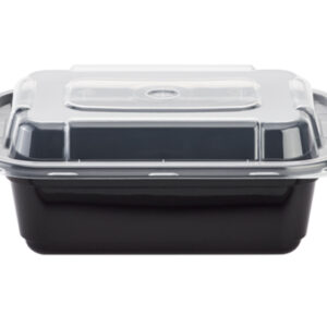 Meal Prep -12oz Microwavable Rectangular Food Containers & Lids - Image 3