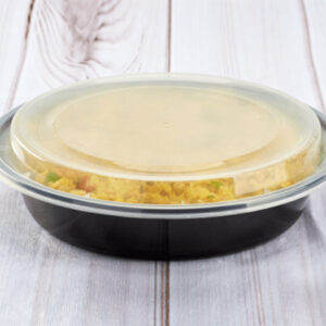 Meal Prep 48oz Round Plastic Microwavable Food Containers & Lids - Image 5