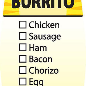 Breakfast Burrito Checkoff Label - Image 1