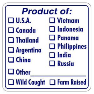 Country of Origin Product of: Check Off - Image 1