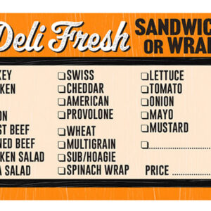 Deli Fresh Sandwich Checkoff Label-2"x3" - Image 1