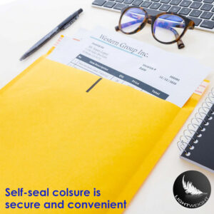 Self-Seal Bubble Mailers (#2) 8.5" x 11.25" - 3/Pack - Image 4