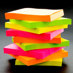 Stick On Notes 3" X 3" (Pack) Neon 90 Ct. - 12/Shrink - Image 3