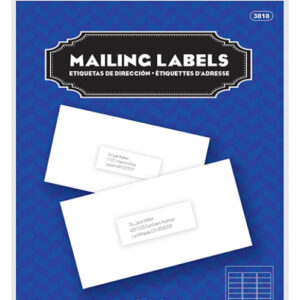 White Address Labels 1" X 2 5/8" - 300/Pack - Image 1