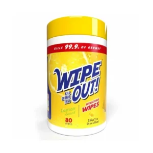 ANTIBACTERIAL WIPES LEMON SCENT, 80cnt - Image 1