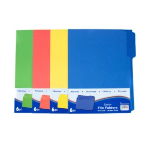 FILE FOLDER, ASST COLORS 1/3 Letter size - Image 1