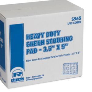 GREEN SCRUBBING PAD 3-1/2" X 5", 40 Cnt - Image 3