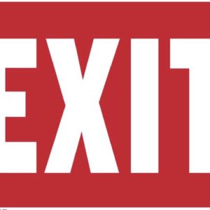 Exit Sign 12" x 16" - Image 1