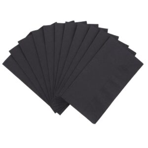 DINNER NAPKIN 2-PLY Black 15" X 17", 1000Cnt/Case - Image 1