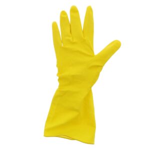 COMMERCIAL/ HOUSEHOLD LATEX RUBBER GLOVES, FLOCK LINED, PF, 12 pairs - Image 3