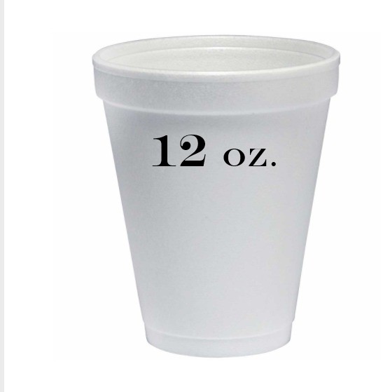 Dart 12 oz. White Foam Cup – 1000/Case – Simple Supplies Trading