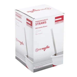 STRAWS PAPER WRAPPED, CLEAR, 500cnt