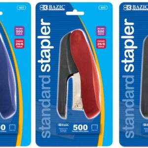 Stapler w/500 Ct 2-Tone Stapler