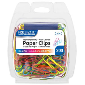Paper Clips (33 mm), Assorted Colors