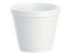 8 oz. Squat White Foam Bowl Container 50cnt