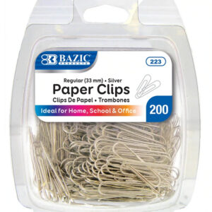 Paper Clips (33mm) No.1 Regular Silver