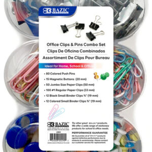 Combo Sets: Push Pin, Paper Clip, Binder Clip, Magnetic Button
