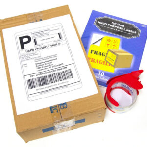 White Multipurpose Labels Full Sheet 8.5" X 11"-(10 Pack)